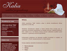 Tablet Screenshot of kalia.pl
